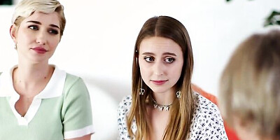 Busty Stepmother Bangs Her Stepdaughters (Laney Grey)