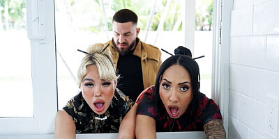 Superb Luna Luxe and Kona Jade - doggystyle smut - Step Siblings