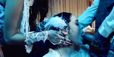 Hot Marina Maya shares her husband with bitch Catherine Knight