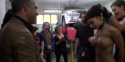 Public Buxom Whore Smashed Hard Sex By Dominant Fucker