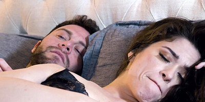 Thick brunette gives a rimjob and gets fucked hard