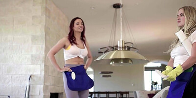 Stacked beauty is going to fuck a slim thick beauty too