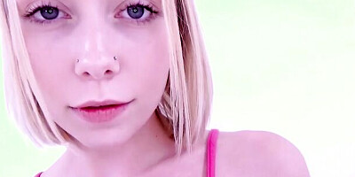 Hot Blonde Teen with Braces