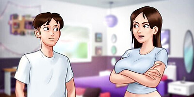 Summertime Saga en Español-Historia Principal-Parte 17- NOS ADENTRAMOS AL MUNDO WEBCAM CON JENNY!!