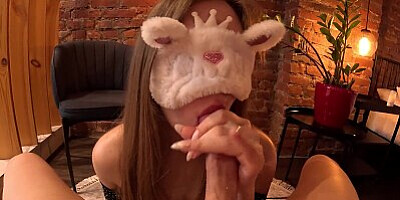 Gorgeous Russian babe dances on my dick and gets a CumShot in her mouth!