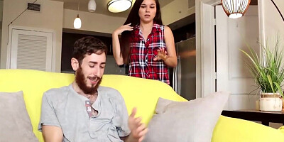 Stepmom is going to make him bust a nut real fast