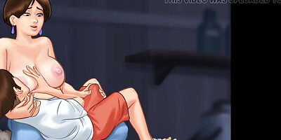 All Sex Scenes With Diane - Landlord Lady Big tits - Animated Porn Game Compilation