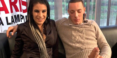 Raunchy Brunette Bitch Fucks Huge Cock And Dildo
