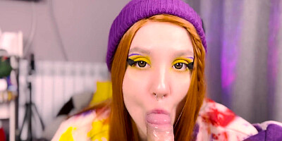 Red hair cutie presented me her ass after blowjob 4K