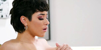 OUT OF THE FAMILY - Hot MILF Serene Siren Flinches And Fucks Her Nudist Stepdaughter Brooklyn Gray