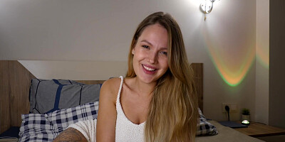 A video call with my boyfriend ended in hot online sex. JOI. ASMR Virtual sex
