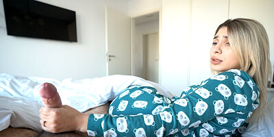 stepmom and stepson share a bed in a hotel room!