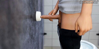 Milfy City - BBW MILF Teacher with Huge Tits Gives Hot Gloryhole Blowjob with Cum Swallowing Her Big Cocked Student - #3