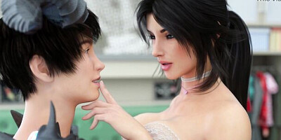 Milfy City # 15 She couldn't hold back her moans when her stepbrother started rubbing his dick on her pussy