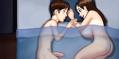 Summertime Saga #102 - Sexy MILF with big Boobs Blowjob