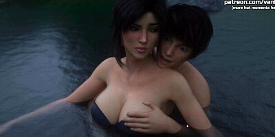 Milfy City - Big Ass Stepsister Gets Her Wet Pussy Creampied By Big Cock Stepbrother While Swimming in a Lake - #37