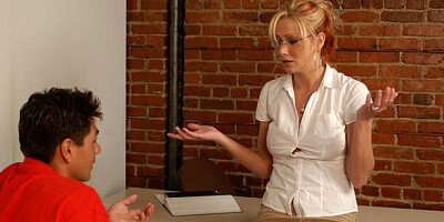 Ms. Leigh's big cock action by My First Sex Teacher