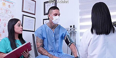 Dr. Adalet Checks Out Patient With Erectile Disfunction, But Makes Him Very Hard And Cum!