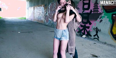 Wild Outdoor Sex with Russian Teen Evelina Darling and Her Boyfriend - MAMACITAZ