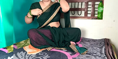 Before going to her parents' house for Rakshabandhan, bhabhi quenched her thirst and cooled her pussy with her brother-in-law