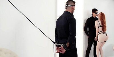 Fetish threesome with busty redhead Lenina Crowne