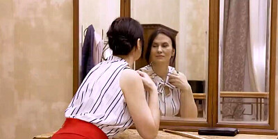 Lucky guy gets to bang stepmother's seductive friend in a hot way