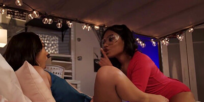 Asian girl cannot wait to get a faceful of white MILF ass