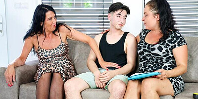 Mams Casting featuring Claudia Xenia Nice and Christina Santes's blowjob sex