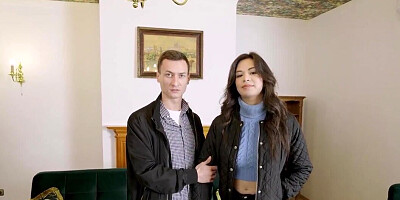 Surprisingly busty hottie getting fucked by a stranger