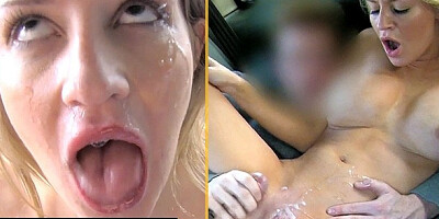 Blonde MILF is ready to lick this guy's ass to get laid