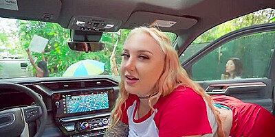 Jmac Cannot Resist Skylar Voxs Massive Tits Bouncing While Washing His Car