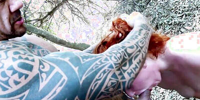 Rob Diesel meets fellow countryman Vicki Valkyrie and bangs her in the woods