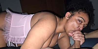 CUM INSIDE ME DADDY! THICK EBONY MILF TAKES MY HUGE LOAD IN HER PUSSY!