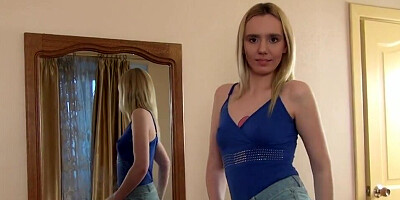 Fingering her asshole and showing us her hairy vagina