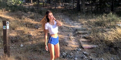 Public Forest Sex with a Teen Babe and Oral Creampie