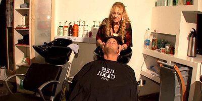 Mature Hairdresser Gets Fucked And Facialized