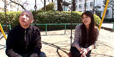 Japanese Wife talk to Creampie Fuck with Ugly Stranger at Pickup Casting in uncensored Porn