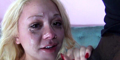 Facial scene with sublime Bambi from The Face Fuck Hour