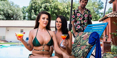 Missionary smut with elite Elizabeth Skylar and Reagan Foxx from Wives on Vacation