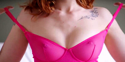 Redhead hottie likes touching herself and masturbating when she is home alone