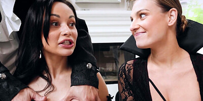 Group sex with vampires Reagan Foxx, Kenzie Love and Crystal Rush