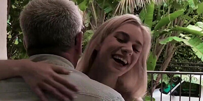 Stepslut is going to take grandma's wrinkly cock inside