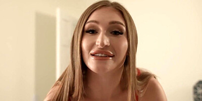 Mom with long and sexy hair getting fucked by stepson