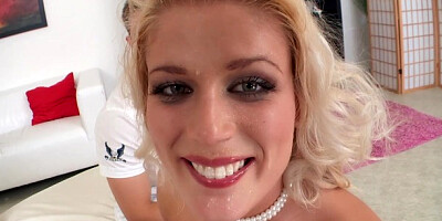 Katy and Katy's cumshot video