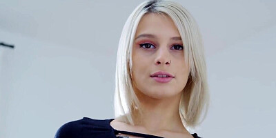 Pasty blonde teaser ends up getting rammed super fast