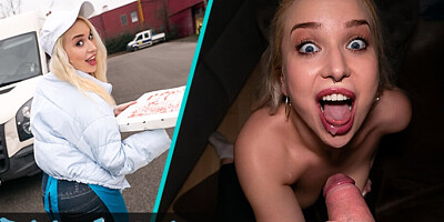 Public Agent Blonde Pizza Delivery girl with BIG NATURAL BOOBS gets her wet pussy filled