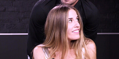 Leanne Lace takes huge pulsating cock up her asshole