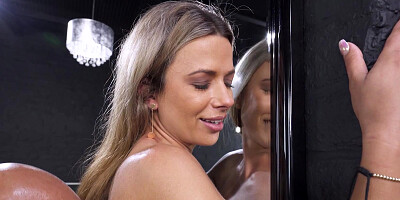 Shalina Devine gets mouthful of hot cum after riding big cock with her asshole