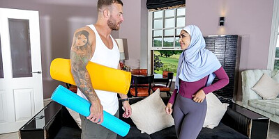 Hijab Mylfs featuring Sahara Knite's doggystyle porn