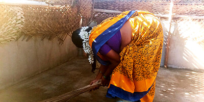 Indian step sister village home cleaning sex